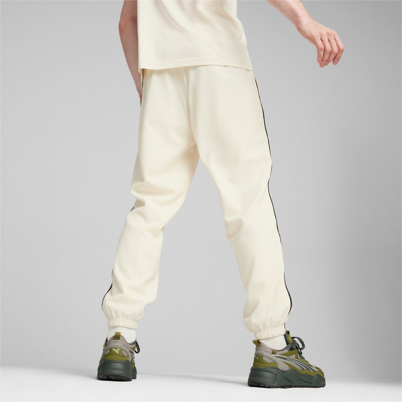 PUMA TEAM Mens White Track Pants - Image 5