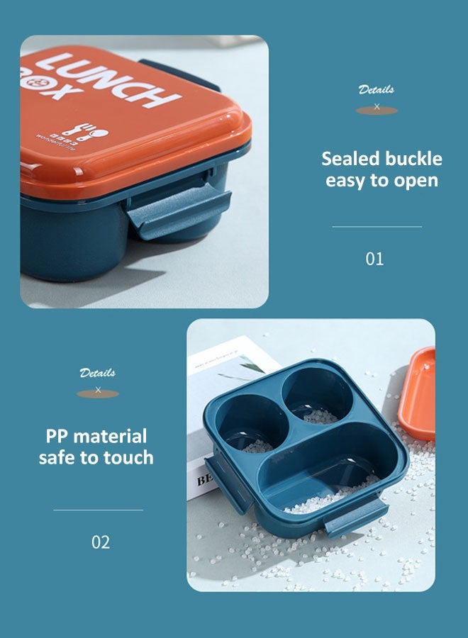 Super ZYouth Lunch Boxes with Water Cup Set for Kids & Adults, Bento Box for Children's School with 3 Compartments, Leak-Proof Lunch Food Container for Office, Home and Travel - Image 5