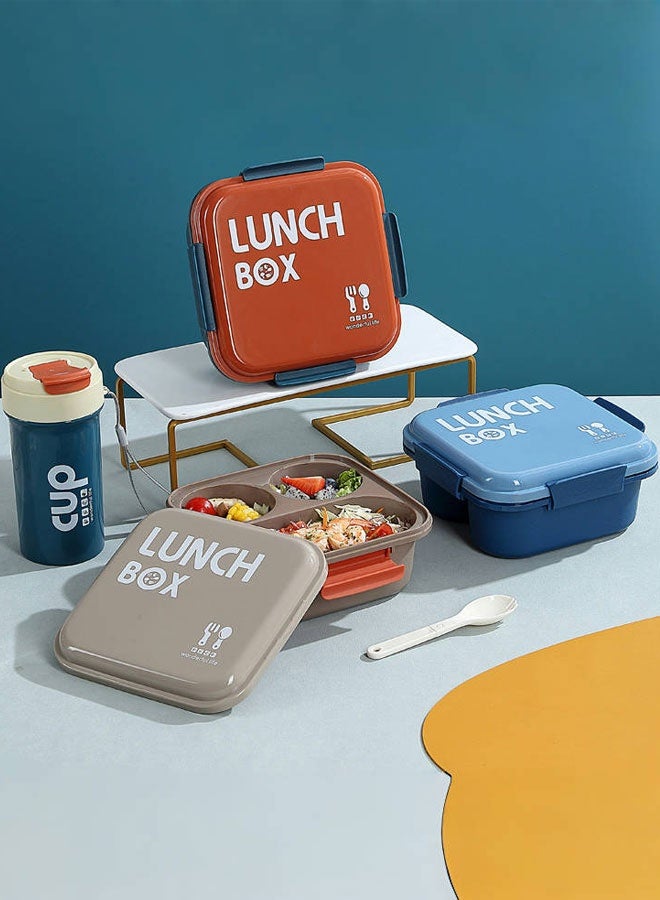 Super ZYouth Lunch Boxes with Water Cup Set for Kids & Adults, Bento Box for Children's School with 3 Compartments, Leak-Proof Lunch Food Container for Office, Home and Travel - Image 4