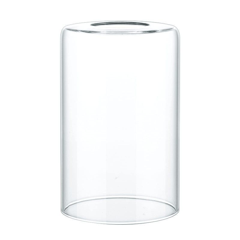 Skelang Clear Lip-less Glass Lamp Shade, Cylindrical Light Cover with Fitter Opening, Replacement for Chandelier, Bathroom Vanity Light, Pendant, 4 Pcs - Image 2