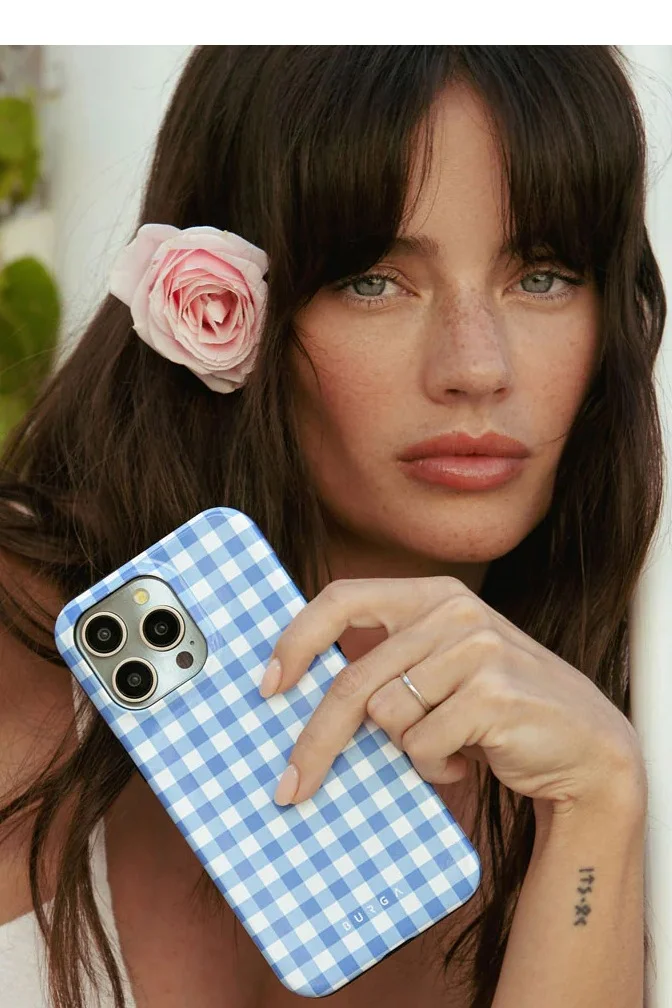 BURGA iPhone 16 Pro Max Case, 2 Piece Hard Shell + TPU Silicone Interior, Shock Absorption, All Port Accessible, Raised Bezel For Screen &amp; Camera Protection, Never Fading HQ Print,Lovely Day