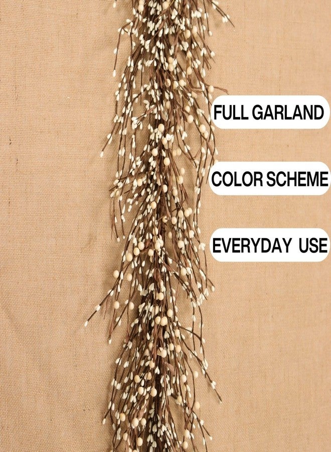 Quixem 60IN Primitive Berry Garland, Cream - Image 4