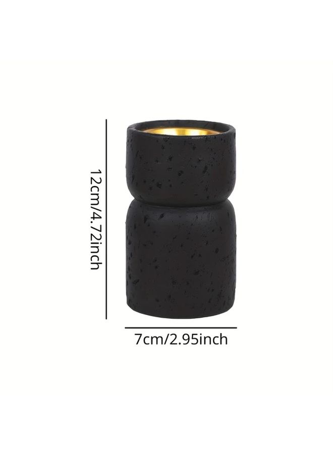 Modern Cylindrical Resin Incense Burner White Combo Base - Image 4