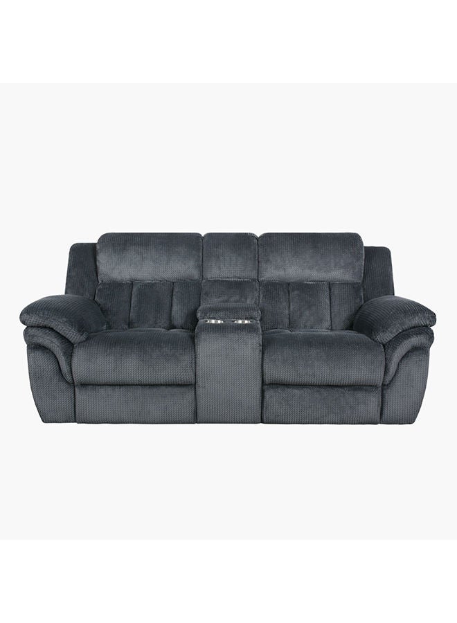 Home Box كرسي استرخاء قماشي بمقعدين من ستانفورد مع وحدة تحكم وحاملي أكواب 98 × 99 × 205 سم  - Image 2