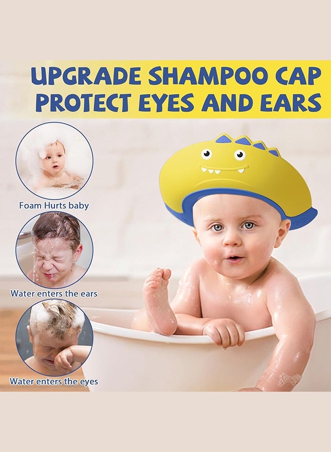 Baby Shower Cap Shield for Kids Bath Visor for Toddlers Shampoo Silicone Adjustable Visor Hat for Eye and Ear Protection for 1-9 Years Makes the Baby Bath More Fun - Image 3