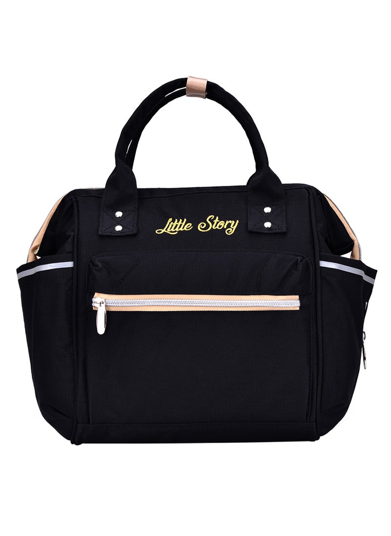 Little Story Ace Diaper Bag - Black  - Image 1