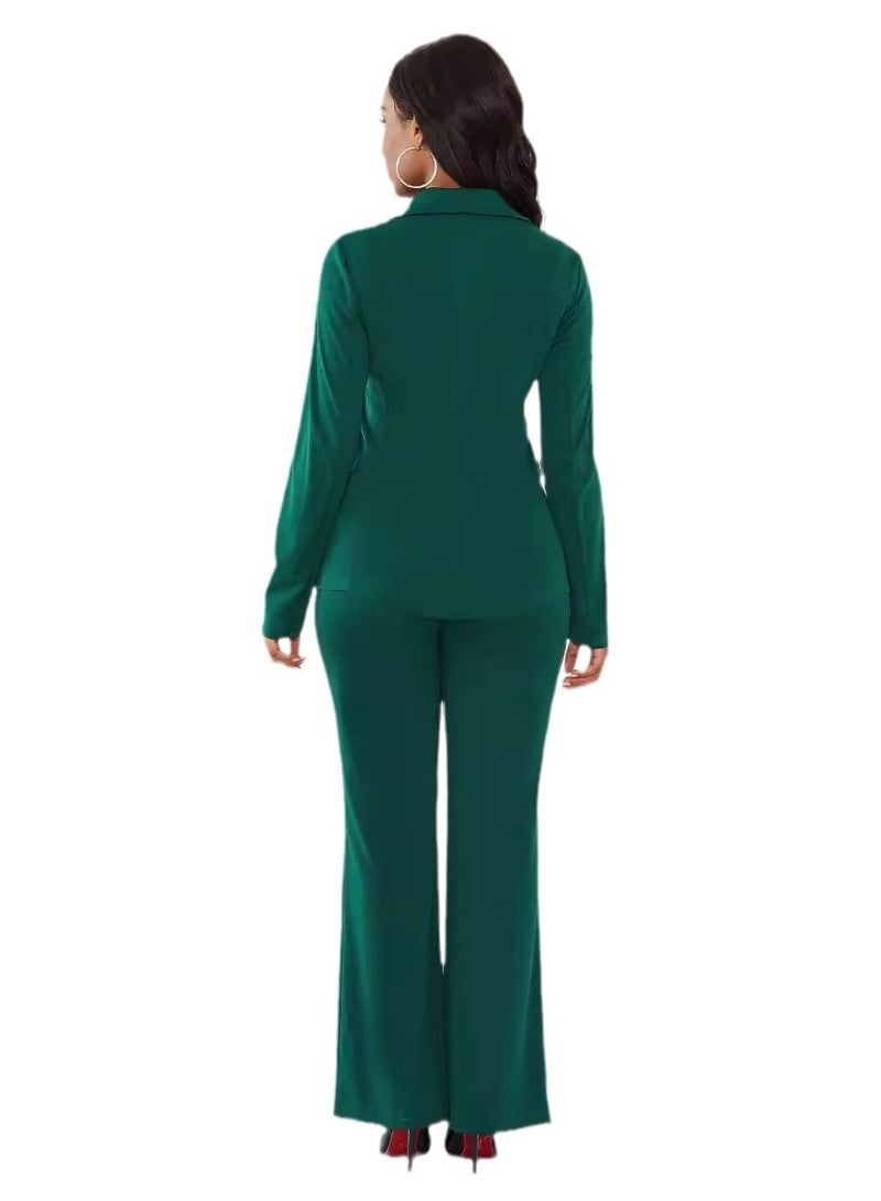 Shougu Solid Color Casual Suit Women's Suit - Image 2