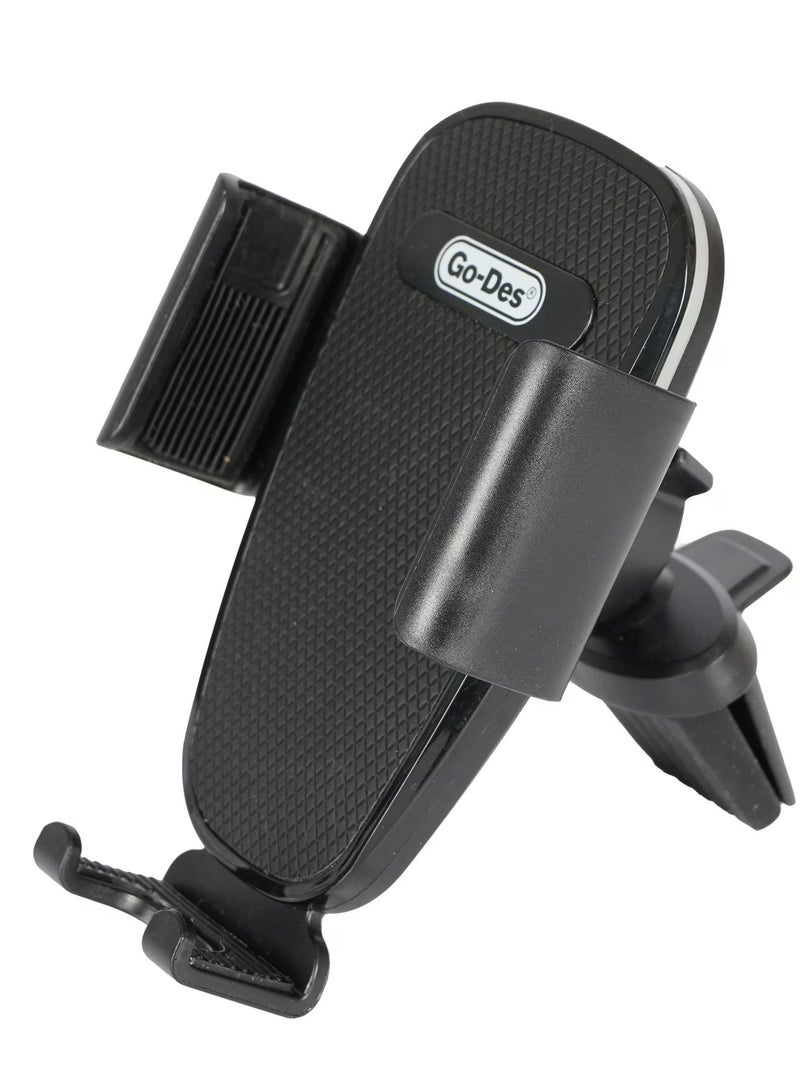 GO-DES Go Des Car Air Conditioner Vent Mount Mobile Holder GD HD 703 Black - Image 1