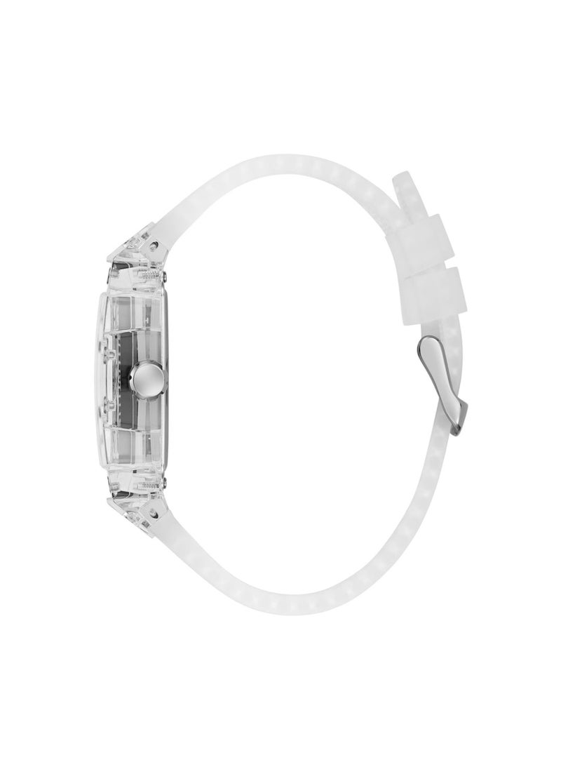 GUESS ساعة متعددة الوظائف بقرص أخضر شفاف للرجال - GW0499G8  - Image 4