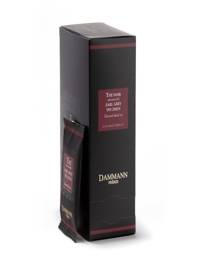 Dammann Freres Sachets, Earl Grey Yin Zhen Tea Bags, Premium Gourmet French Black Tea, Blend Bergamot, Individually Wrapped, 24 Count (Single Pack) - Image 1