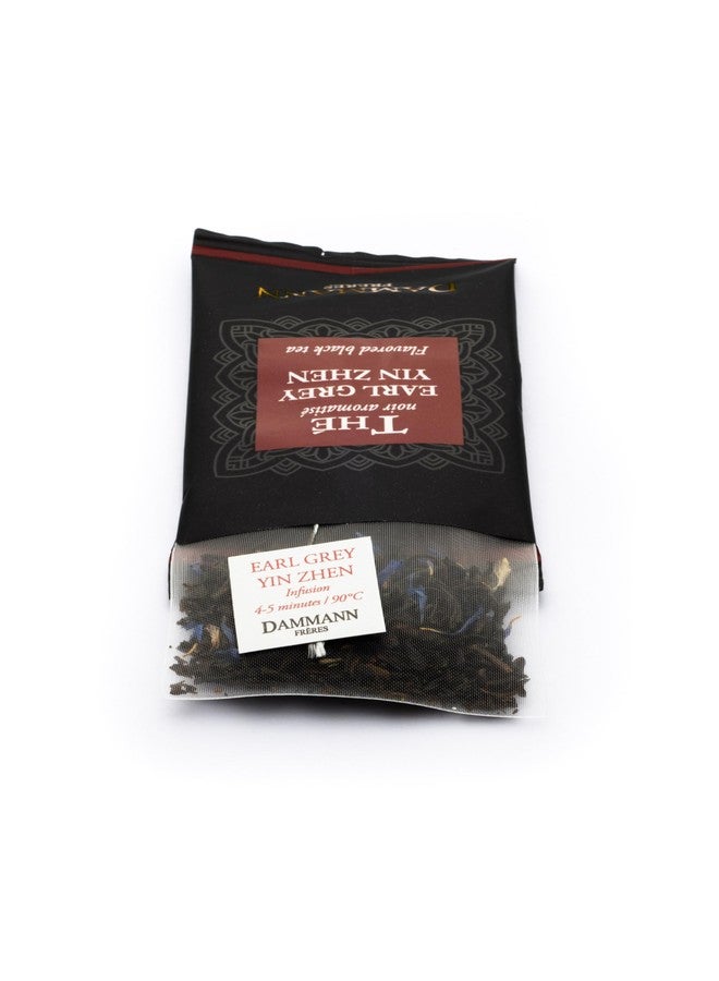 Dammann Freres Sachets, Earl Grey Yin Zhen Tea Bags, Premium Gourmet French Black Tea, Blend Bergamot, Individually Wrapped, 24 Count (Single Pack) - Image 2