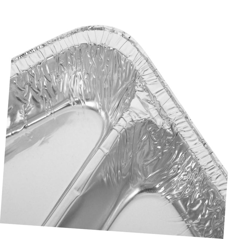 Large Disposable Aluminum Foil Pans With Lids For Baking Roasting Cooking Camping Picnics 10 Pack - Image 4
