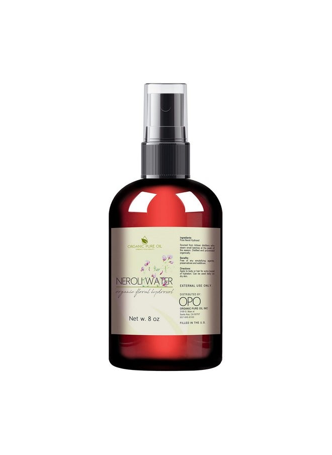 OPO - Neroli Water Hydrosol Face Mist Calming 8 Oz Spray Toner Aromatherapy Facial Spritz Sprayer Linen Sheets Body Mist Pure Hydrosol Water Hydrating Cleansing Toning Orange Blossom Opo Packaging May Vary - Image 1