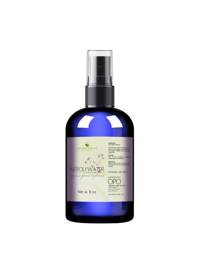 OPO - Neroli Water Hydrosol Face Mist Calming 8 Oz Spray Toner Aromatherapy Facial Spritz Sprayer Linen Sheets Body Mist Pure Hydrosol Water Hydrating Cleansing Toning Orange Blossom Opo Packaging May Vary - Image 1