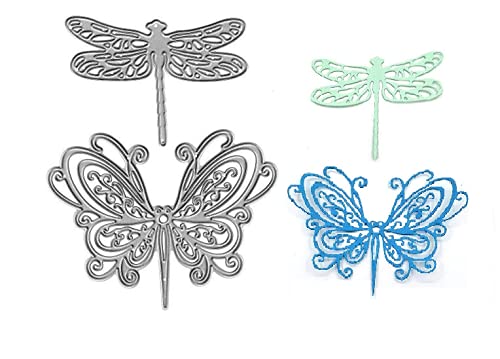 ABTOLS Metal Butterfly Cutting DiesDragonfly Die Cuts Embossing Stencils Template Mould for Card Scrapbooking and DIY Craft Album Paper Card Decor