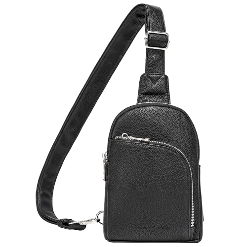 INICAT RFID Blocking Sling Bag Anti Theft Crossbody Bags for Women Travel Fanny Pack Cross Body for Woman Chest Bag(Black) - Image 1