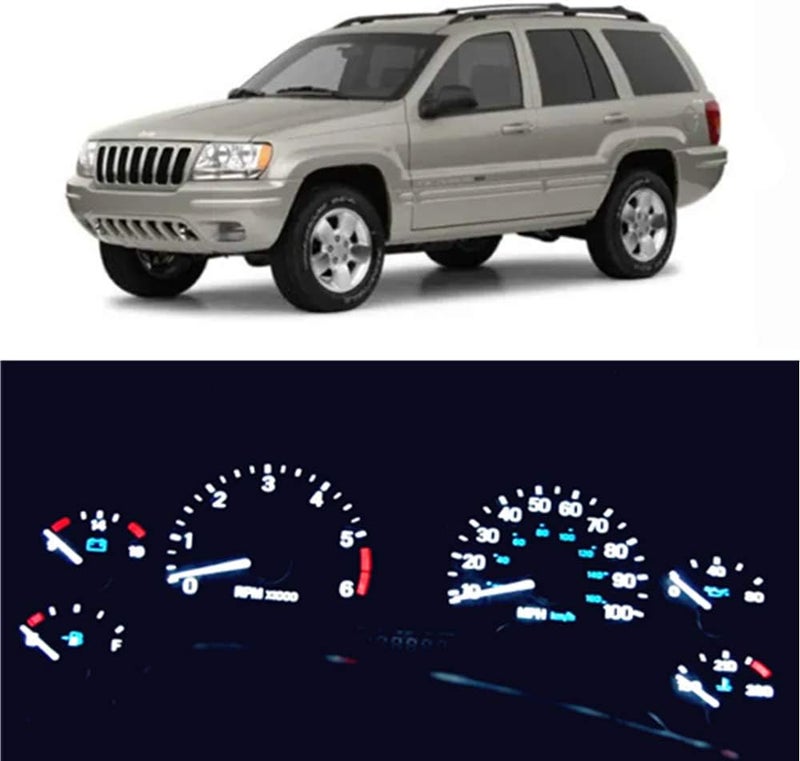 WLJH LED Dash Cluster Bulb Kit for Jeep Grand Cherokee 1999-2004 - Image 1