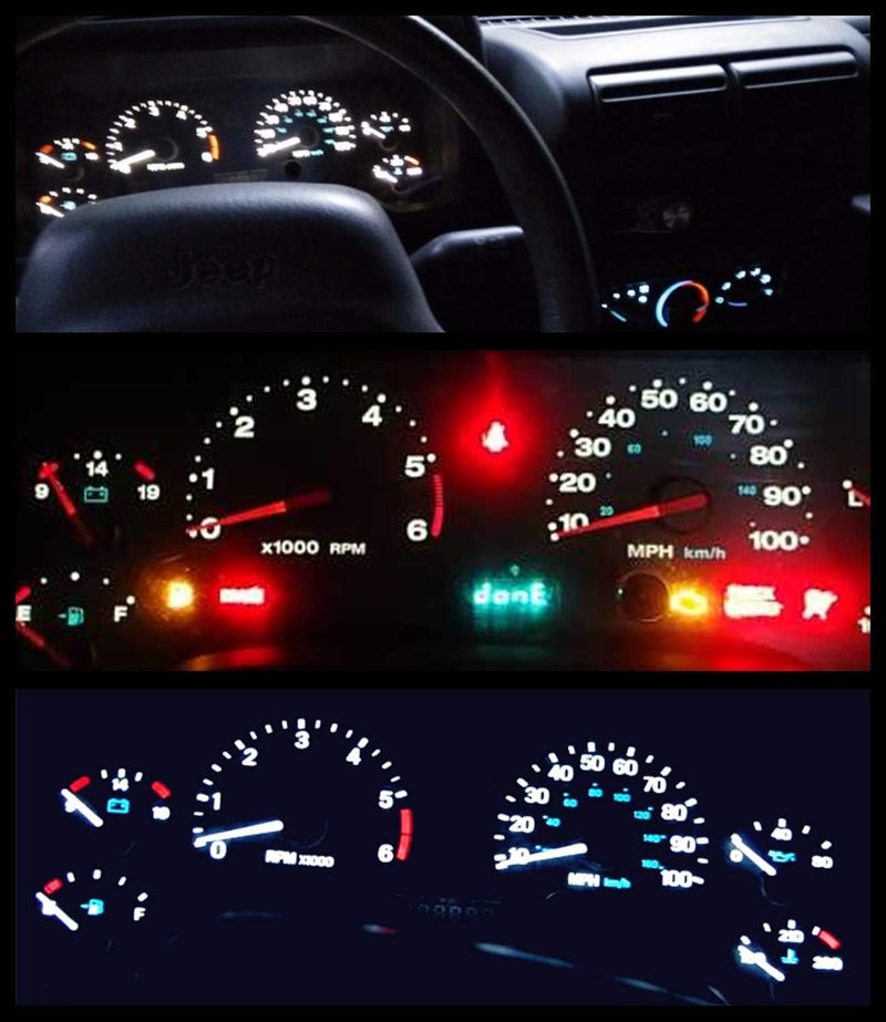 WLJH LED Dash Cluster Bulb Kit for Jeep Grand Cherokee 1999-2004 - Image 2