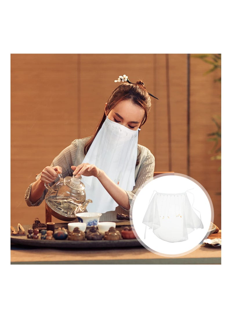 Excefore Radiant Bridal Veil, Elegant Tassel Design for Weddings, Cosplay, and More, Perfect Gift for Brides-to-Be (White)  - Image 2
