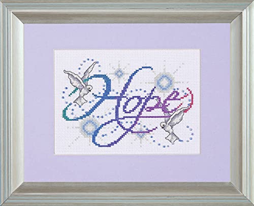 Tobin DW9796 14 Count Hope Counted Cross Stitch Kit, 5 by 7-Inch - Image 5