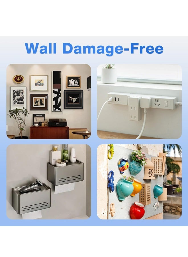 24 Pairs Heavy Duty Picture Hanging Strips for Frames and Posters, Damage-Free No Nail Picture Hangers, Easy Removal - Image 5