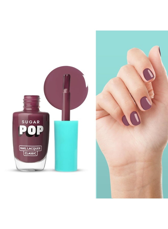 سكر بوب طلاء الأظافر SUGAR POP، درجة 14 Berry Me (لون نيود مائل للموف) | يجف خلال 45 ثانية | مقاوم للتشقق | لمسة نهائية لامعة | لمعان فائق | طلاء أظافر للنساء، 10 مل - Image 3