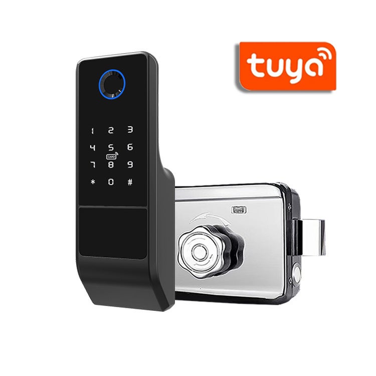 Generic Waterproof Old-Fashioned Iron Door Fingerprint Lock Tuya ...
