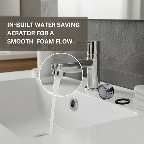 Parryware Pluto Pillar Tap for Bathroom | Cold Only Basin Faucet | Made of Brass | Mirror-Like Chrome Finish | Wash Basin Tap | 10 Years Warranty | G3801A1 - Image 4