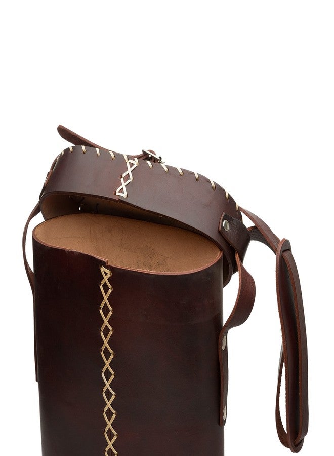THEARG Matero Bag for Yerba Mate Gourd and Thermos, Fully Leather, Handmade Artisanal, With Handle and Shoulder Strap, Essential for Travel, Picnic, Camping and Home Use - (Color Brown) - Image 4