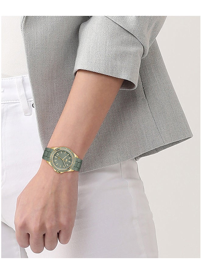 LACOSTE ساعة لاغوست الدائرية التناظرية للنساء بحالة خضراء - 2001427 - Image 5