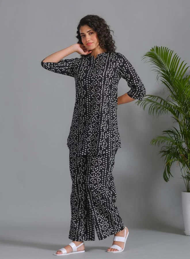 Sanskrutihomes  Sanskrutihomes Women All-Over Print Pure Cotton Top and Pyjama Set for Women | Best Price UAE