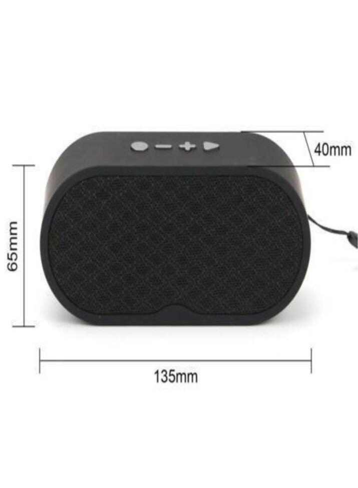 A012 Outdoor Colorful LED Light Mp3 Speaker Mini Portable Wireless Speaker black - Image 3
