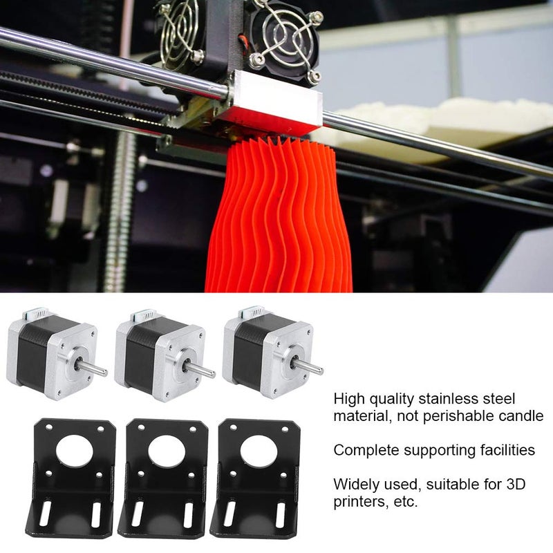 عزم دوران عالي 40 مم محرك خطوي 12 فولت زاوية خطوة 1.8 درجة للطابعات ثلاثية الأبعاد - Image 4