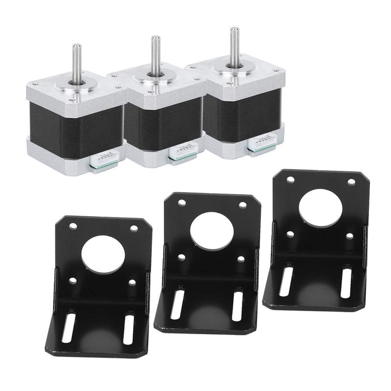 عزم دوران عالي 40 مم محرك خطوي 12 فولت زاوية خطوة 1.8 درجة للطابعات ثلاثية الأبعاد - Image 5