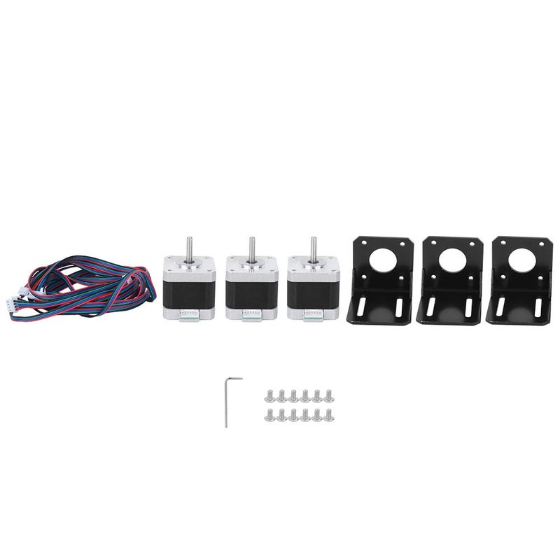 عزم دوران عالي 40 مم محرك خطوي 12 فولت زاوية خطوة 1.8 درجة للطابعات ثلاثية الأبعاد - Image 1