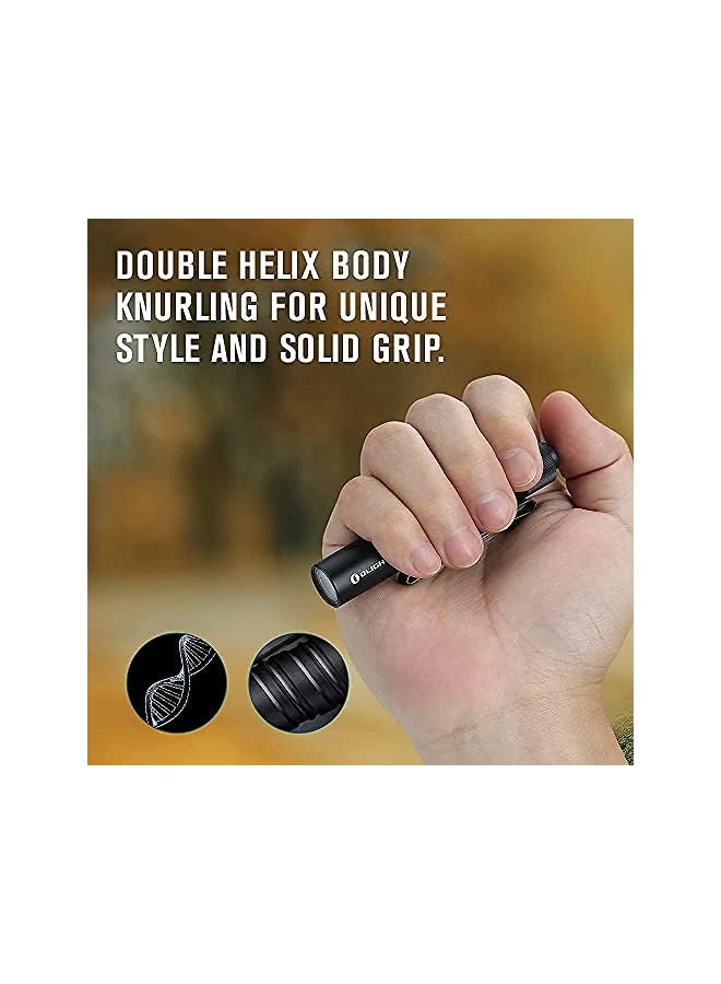 OLIGHT I3T 180 Lumens EDC Flashlight Dual-Output Slim Pocket Flashlight IPX8 Waterproof Aluminum Alloy Mini Torch(Black) - Image 4