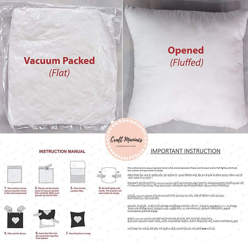 CRAFT MANIACS Bubu Dudu Nightie Night Pillow Keychain Combo A 16 16 Pillow with Filler Inside Free Wooden MDF Keychain - Image 3