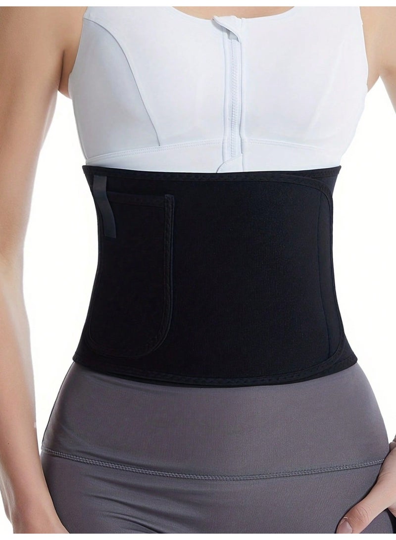 Waist Trainer Sweat Belt – Compression Slimming Belt For Body Shaping And Weight Loss For Men And Women, Lower Back Support, Suitable For Sports And Daily Use (Waist Size 25.6 – 39.3 Inches) - Image 4