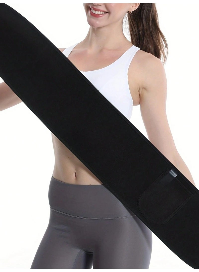 Waist Trainer Sweat Belt – Compression Slimming Belt For Body Shaping And Weight Loss For Men And Women, Lower Back Support, Suitable For Sports And Daily Use (Waist Size 25.6 – 39.3 Inches) - Image 3