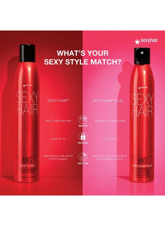 Sexy Hair SexyHair Big Root Pump Volumizing Spray Mousse, 10 Oz | Volume with Medium Hold | Up to 72 Hour Humidity Resistance  - Image 5