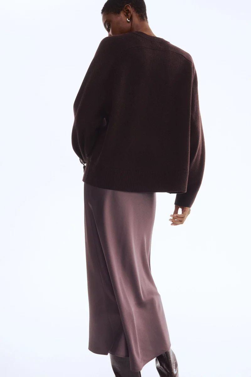 اتش اند ام كنزة صوف بقصّة فضفاضة