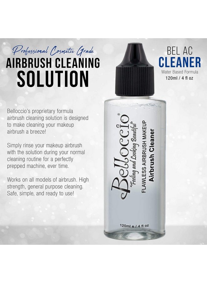 Belloccio Ottle Of Belloccio Makeup Airbrush Cleaner - Fast Acting Cleaning Solution, Quickly Cleans Flushes Out Airbrush Makeup Foundation, Blush, Highlighter - Clean Cosmetic Makeup Brushes, Paint  - Image 1
