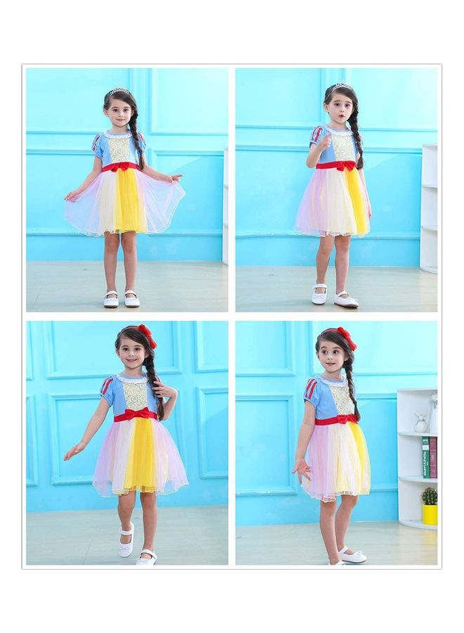 NIBEMINENT Princess Party Dress with Hairband 110cm - Image 5