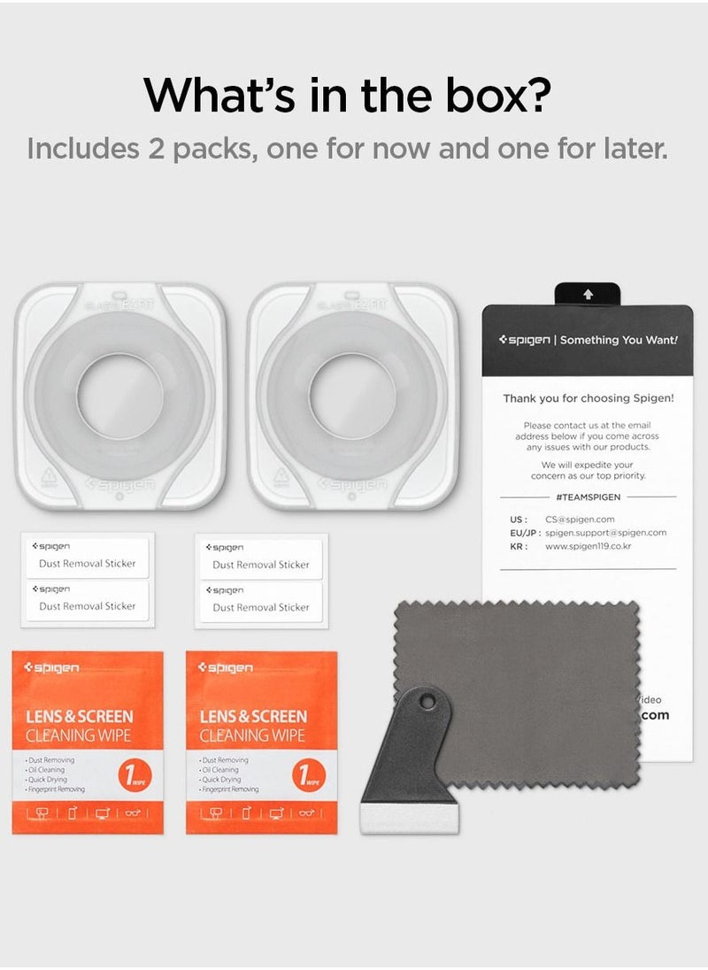 Spigen - Glastr Ez Fit (2 Pack) Tempered Glass Screen Protector For Samsung Galaxy Watch 5 (44mm) With Auto Align Technology Tray - Image 1
