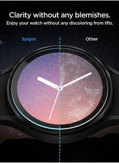 Spigen Glastr Ez Fit (2 Pack) Tempered Glass Screen Protector For Samsung Galaxy Watch 5 (44mm) With Auto Align Technology Tray  - Image 5