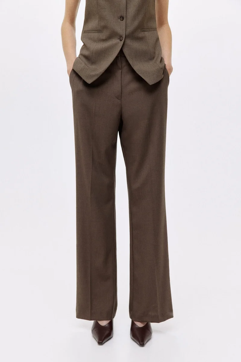 H&M Straight crease-leg trousers