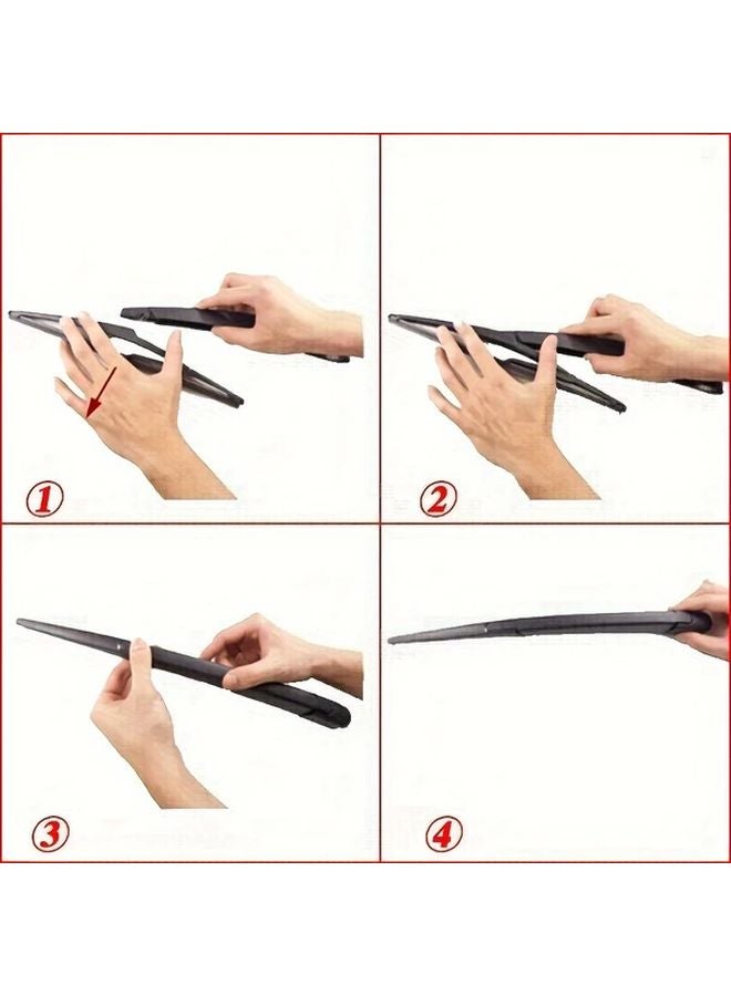 قطعة واحدة مساحة زجاج خلفي مقاس 12 بوصة لتويوتا RAV4 هايلاندر كورولا لاند كروزر - Image 5