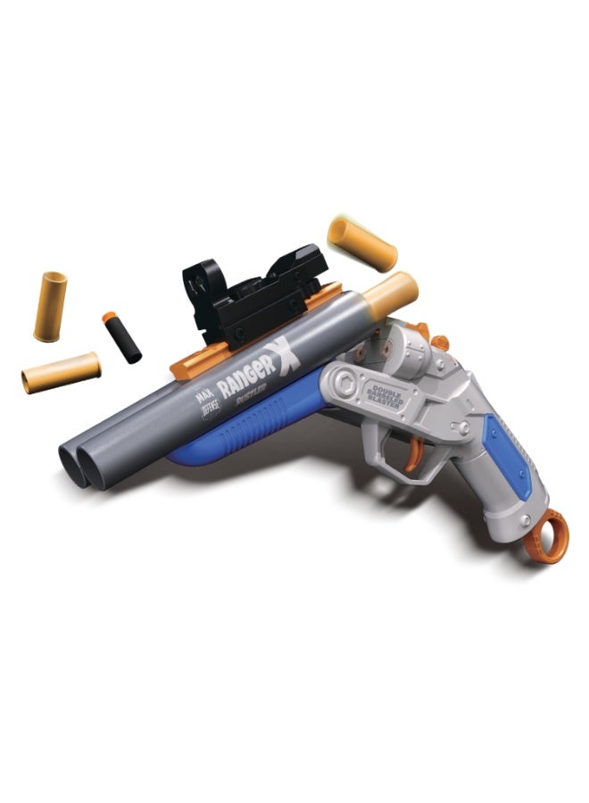 Max Defense Rustler Shell Eject Action Blaster | 10X Eva Bullets | 6X Bullets Castings | 1X Aiming Scope | Age 6+ Ranger X Max Defense - Image 2
