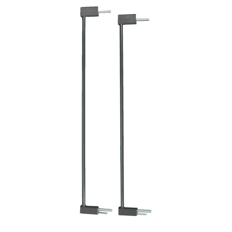 QDOS Safety Designer Gate Extensions for Crystal and Spectrum Pressure Mount Baby Gates | Slate | Allows for use in wider door openings - Each Extension adds 2.75" to the gate - Includes 2 Extensions - Image 1
