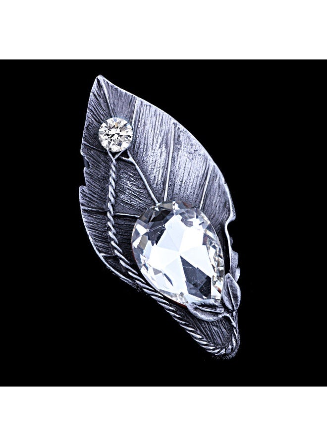 KUYING Retro Fashion Antique Silver Metal Brooch 
